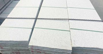 梧州芝麻白毛板，石材毛板