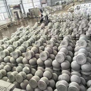 梧州芝麻白圆球 石球 挡车球