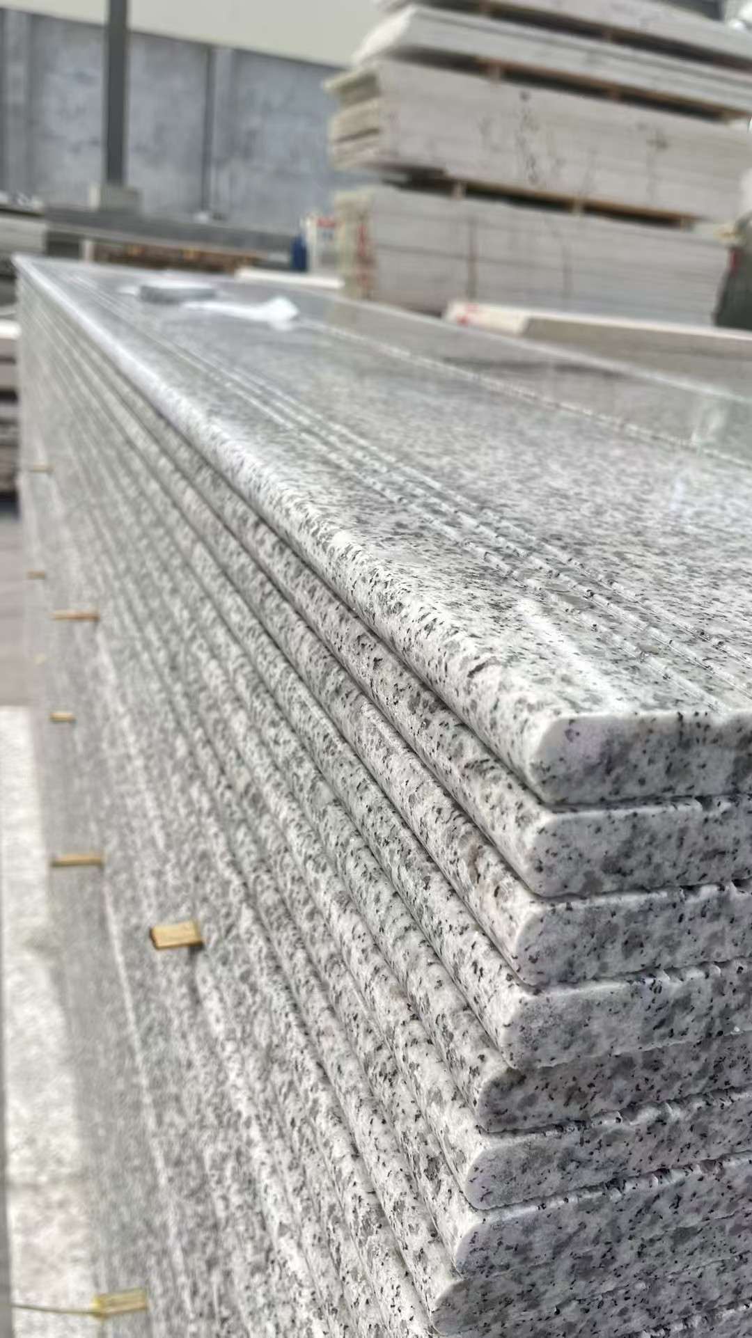 梧州芝麻白楼梯踏步 花岗岩楼梯板材
