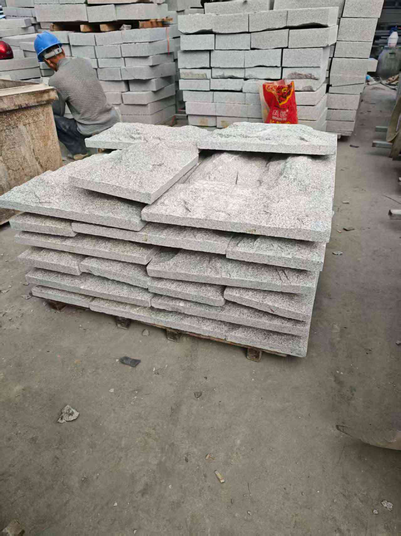 梧州芝麻白蘑菇石，自然面